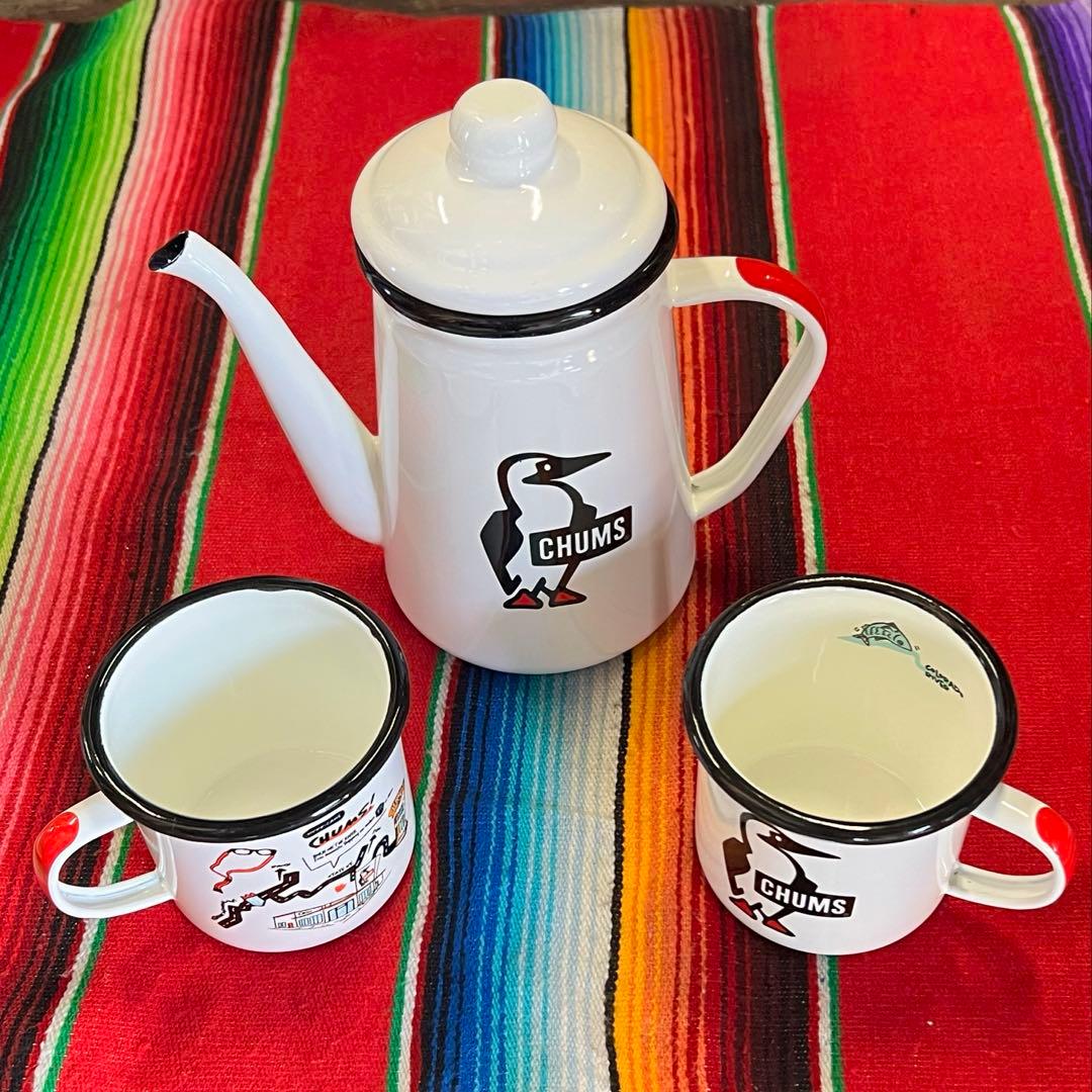 CHUMS Enamel kettle チャムス ケトル　ホーロー