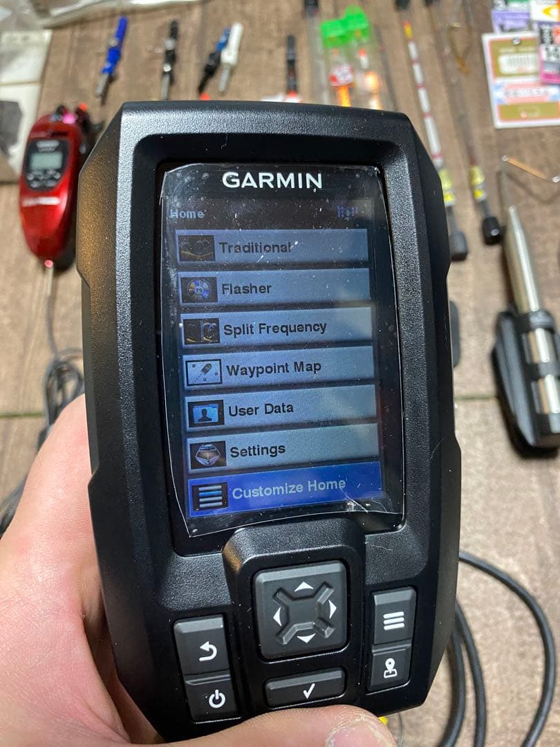 ワカサギ　電動リール　魚群探知機　まとめて
