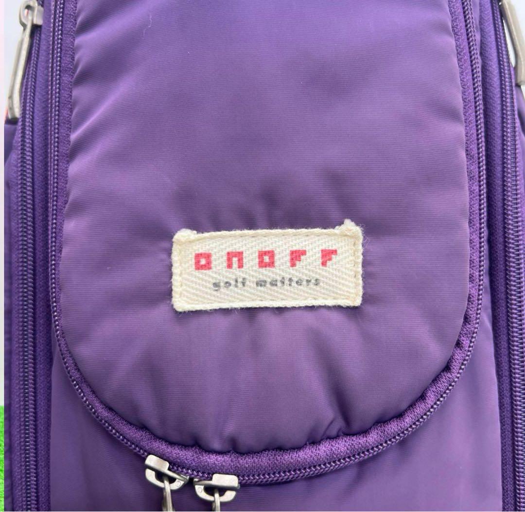 ONOFF キャディバッグ　パープル　9インチ
