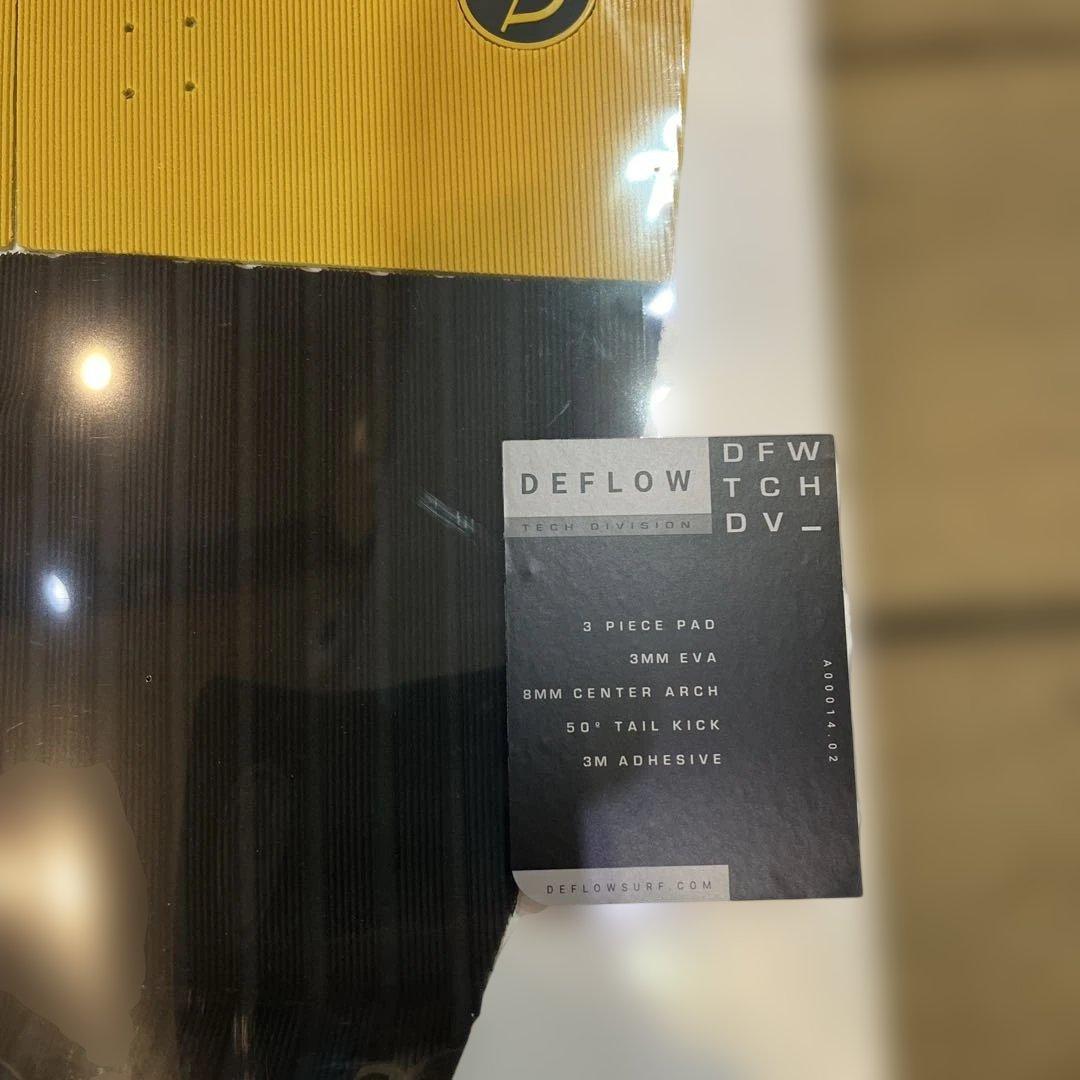 DEFLOW デッキパッド イエロー/ブラック新品