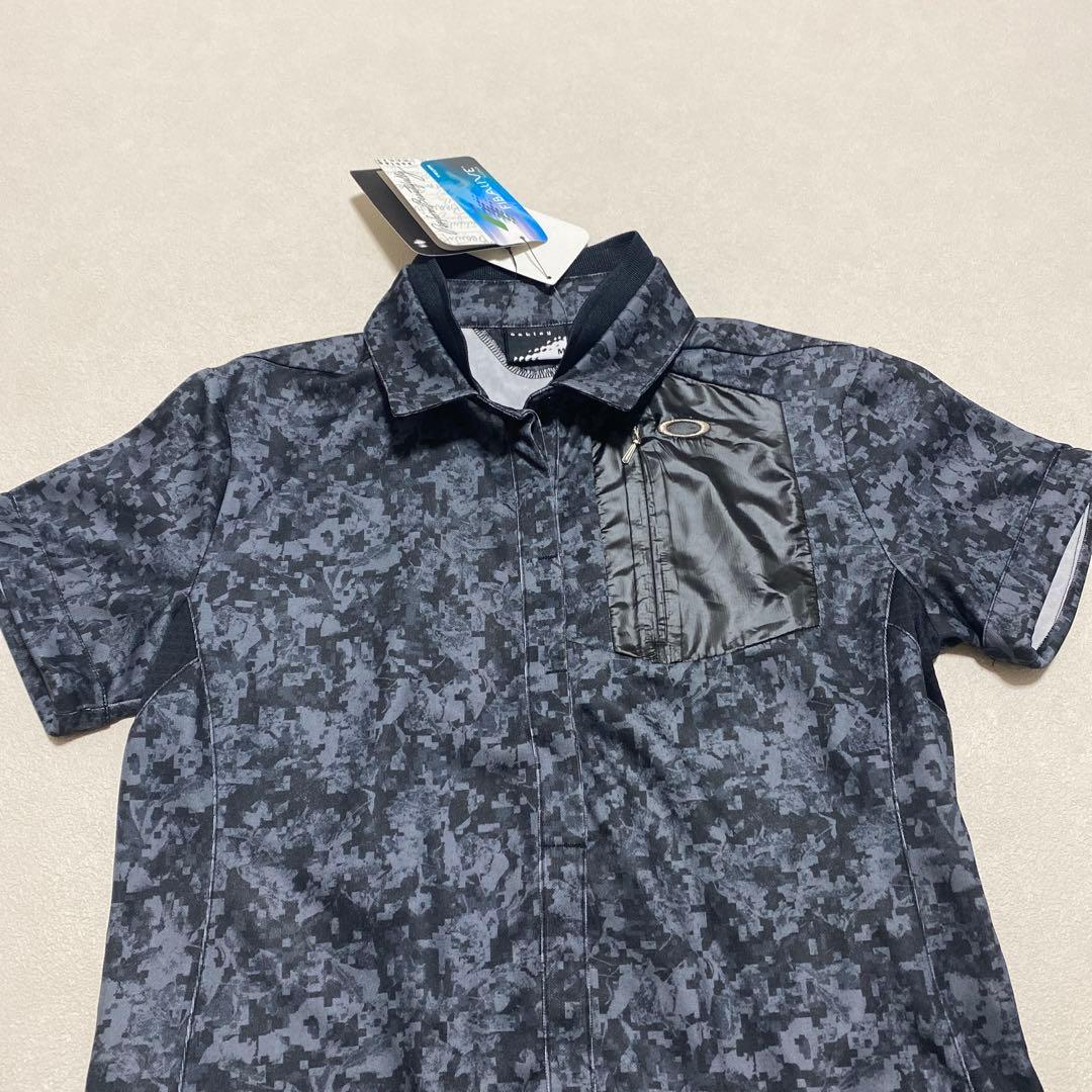 ⭐️新品　Oakley 半袖シャツワンピース　グレー迷彩　M＊QG