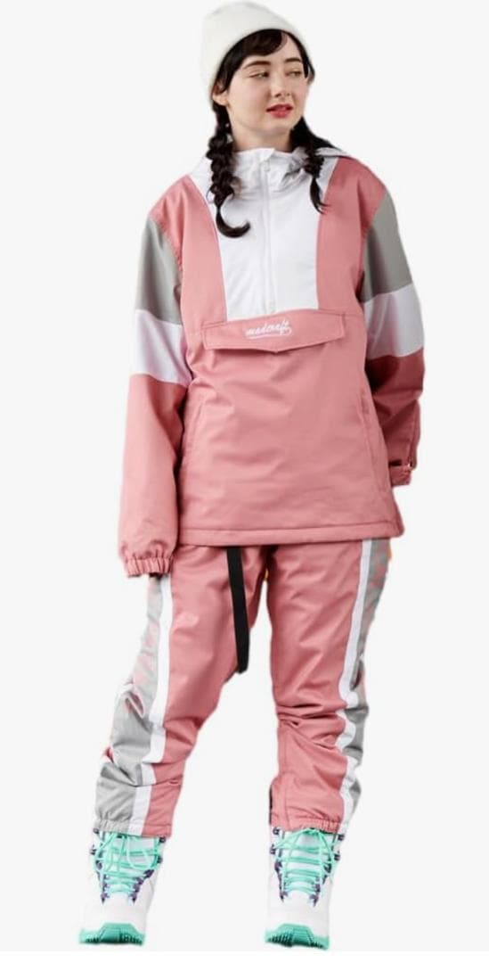 新品 未開封 BUMDEEP スキーウェア上下 ピンク M 防水防寒