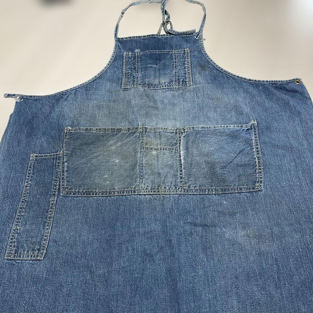 Used 60-70’sジャンクデニムエプロン/古着/アメカジ/ジャンク