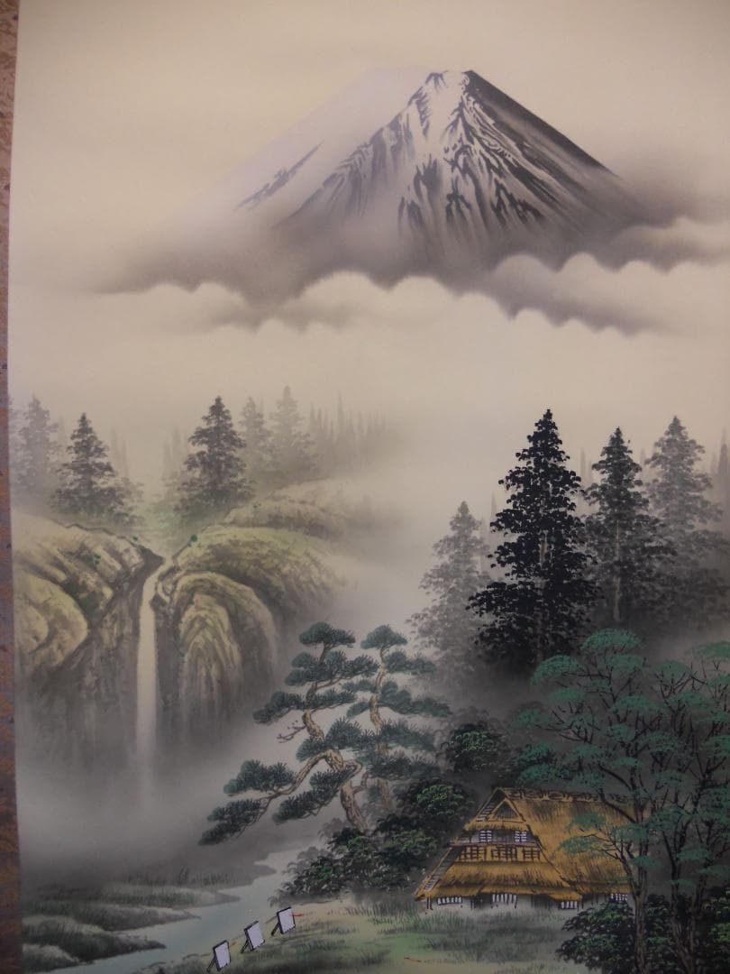 掛け軸 池田陽山 大三元 絹本 希少 軸装 茶道具 掛軸 美品 です。