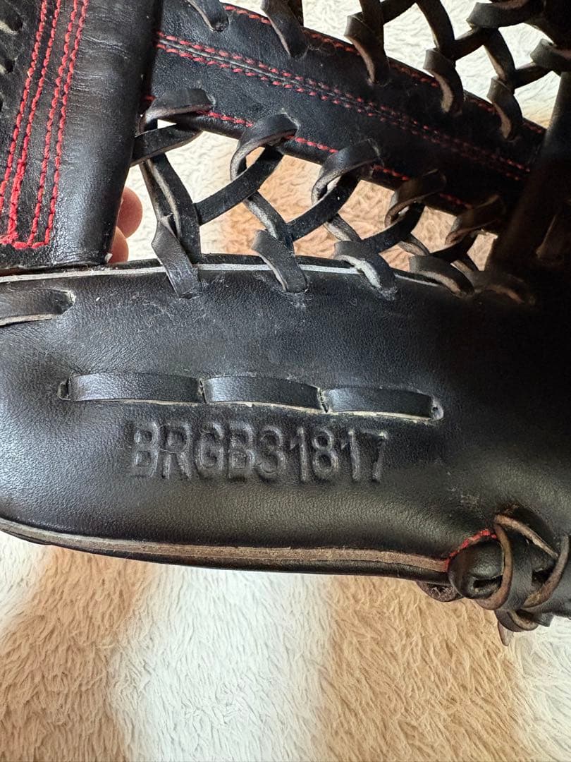 ZETT ネオステイタス 軟式グローブ 黒　外野手用　BRGB31817