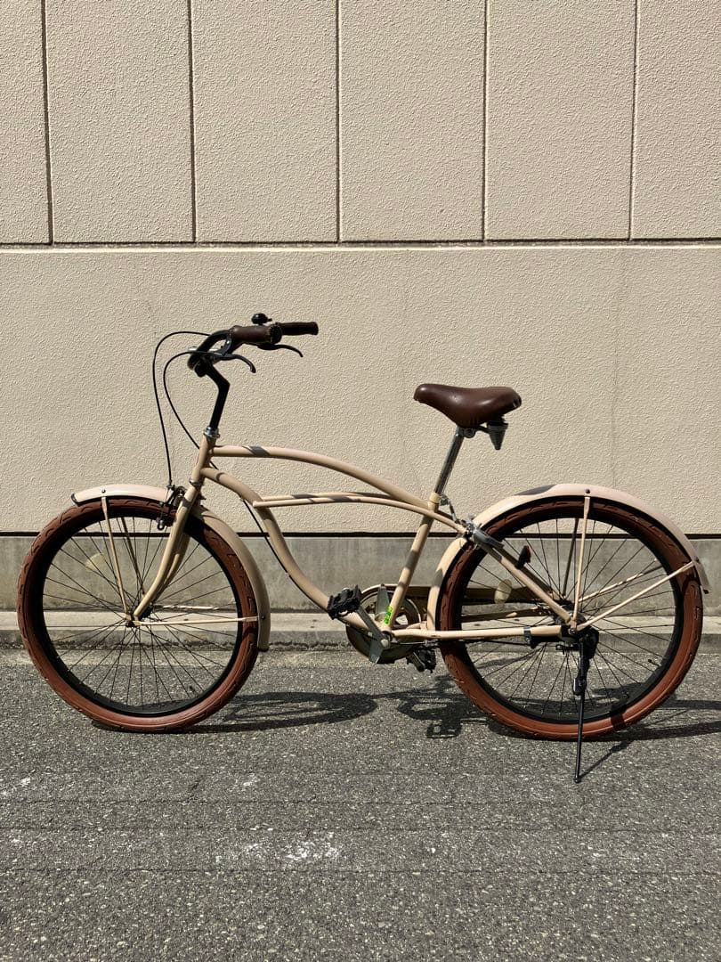 自転車　ビーチクルーザー風現状品、used品、26インチ