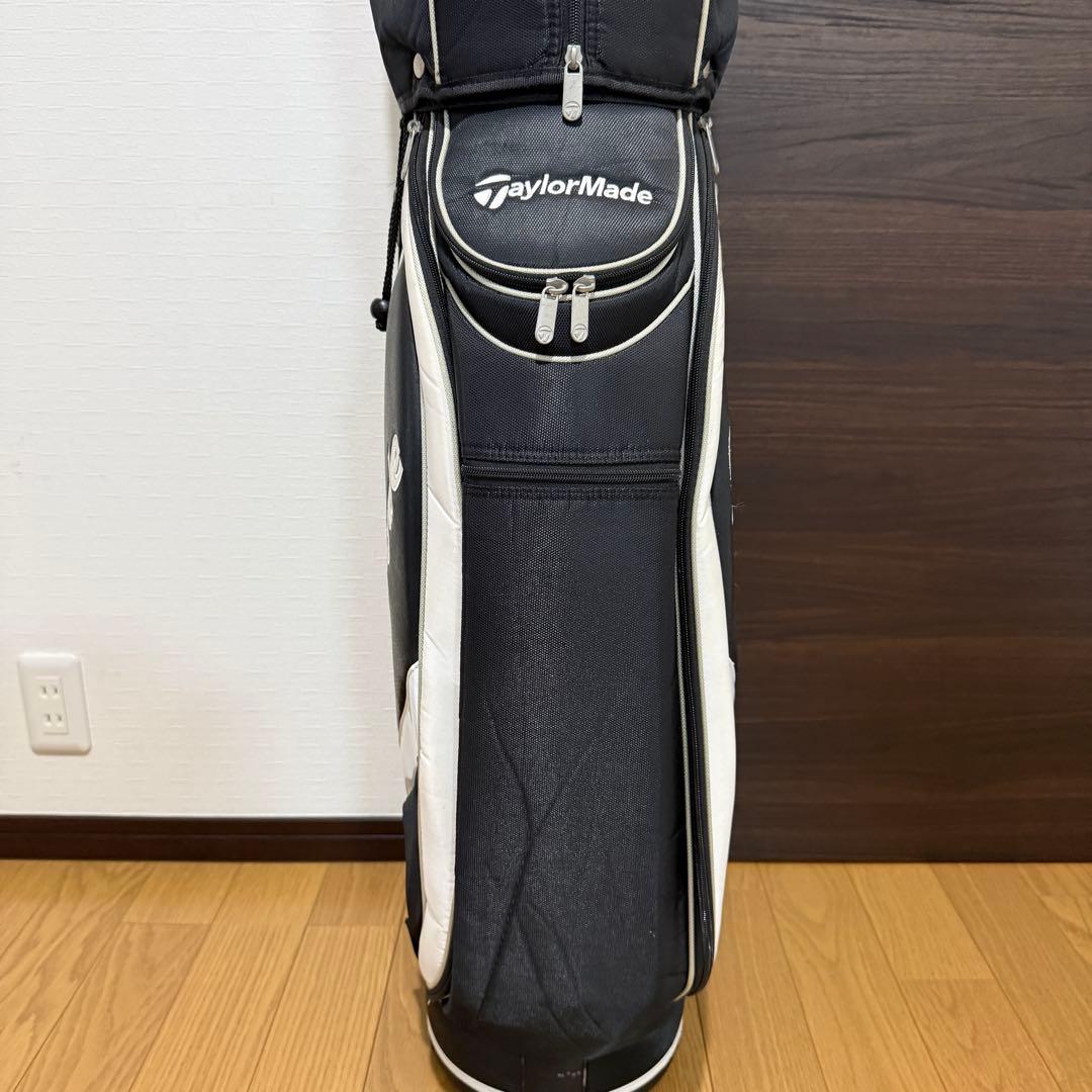 TaylorMade キャディバッグ ゴルフバッグ 黒/白