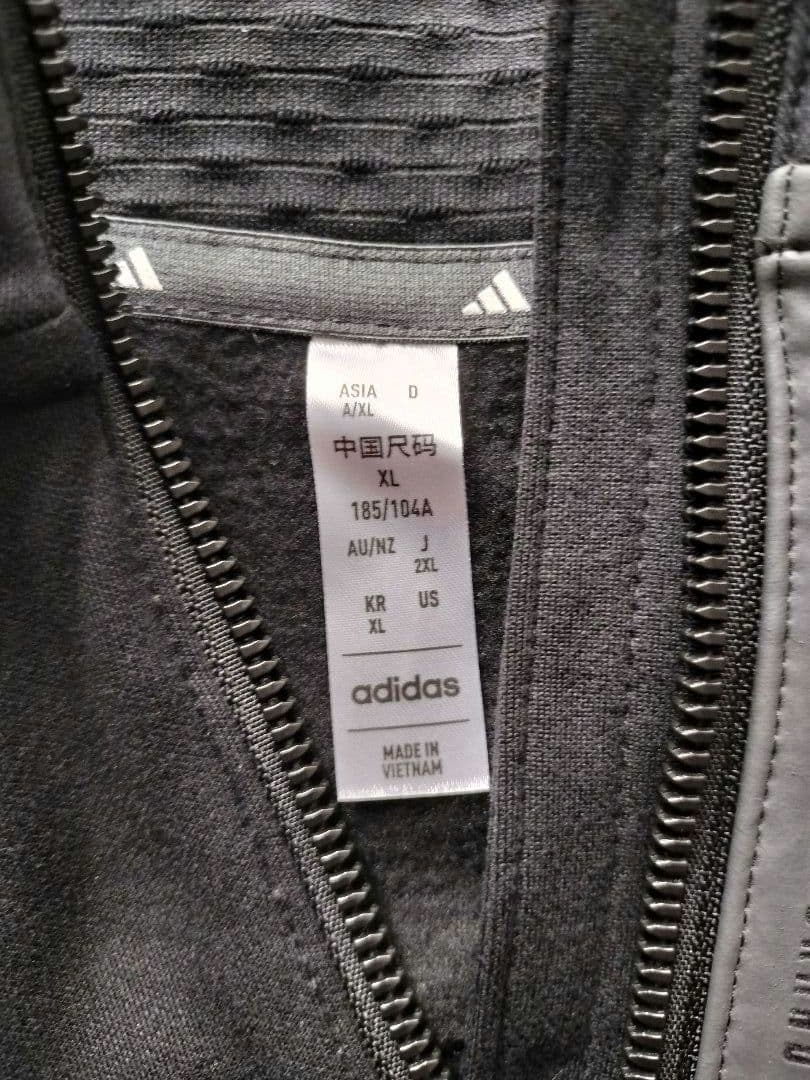 adidas メンズ　フルジップジャケット　2XL