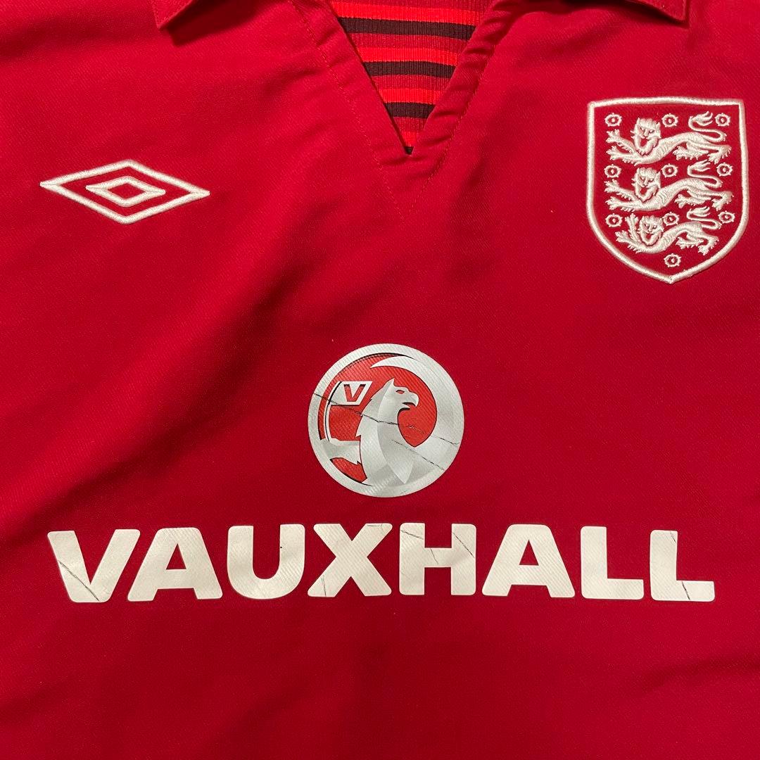 Umbro イングランド代表 ウォームアッププルオーバー刺繍ロゴ XXL 赤