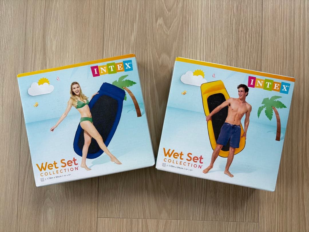 INTEX Wet Set Collection メッシュラウンジ　青＆黄2個