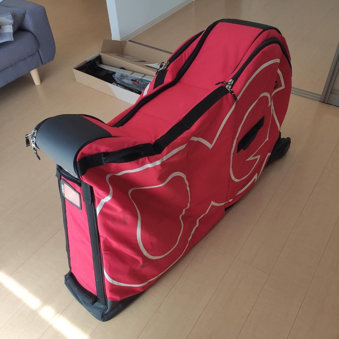 EVOC バイクトラベルバッグ レッド 美品 付属品完備 1回使用