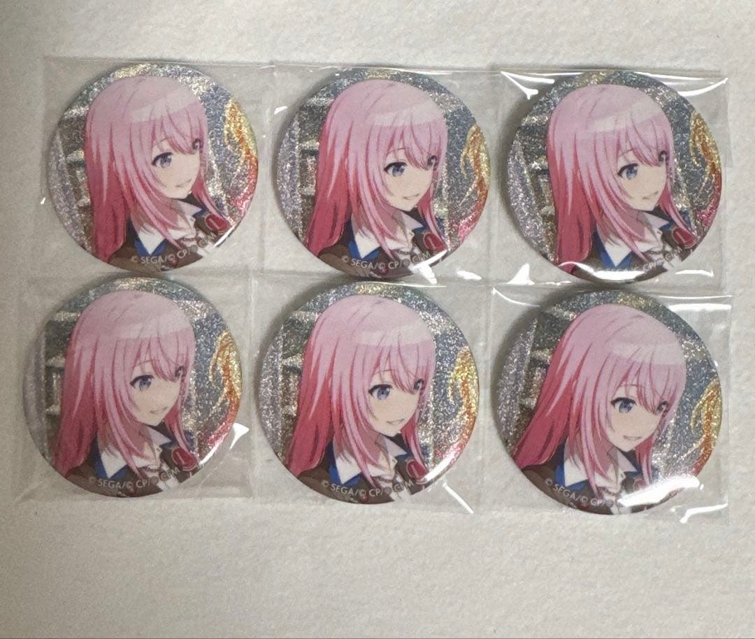 プロセカ 天馬司 グリッター缶バッジ 48B 巡音ルカ