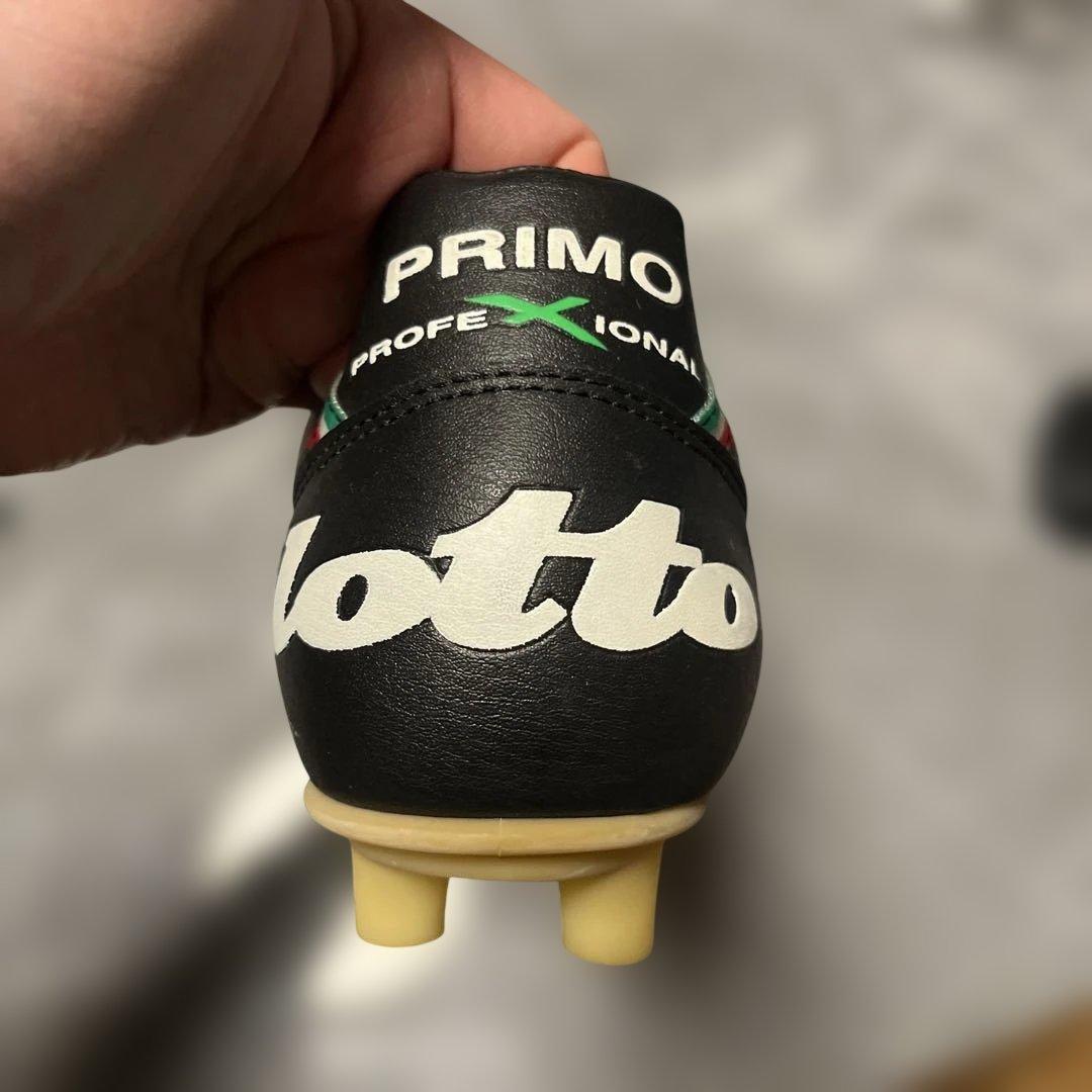 lotto PRIMO サッカースパイク ブラック/グリーン　24.5センチ
