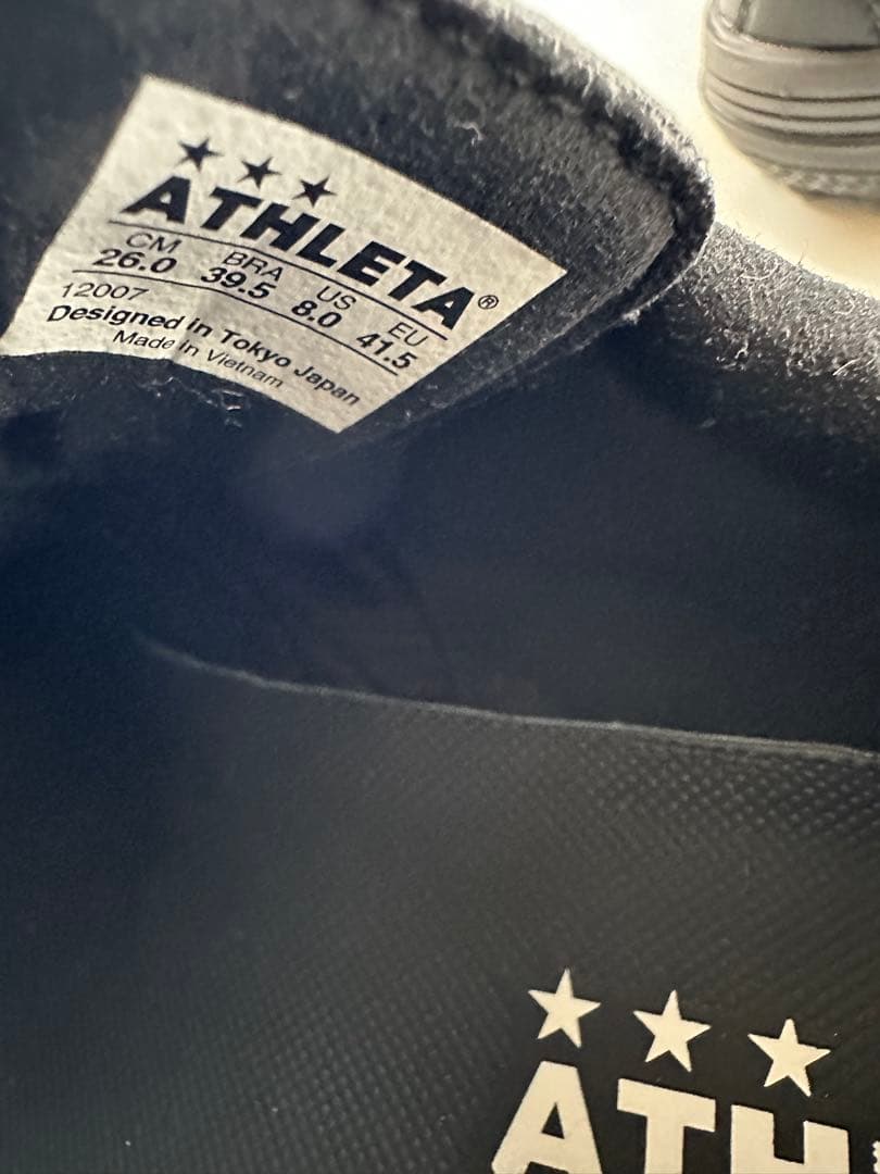 最終価格早い者勝ち‼️美品　ATHLETAアスレタ　トレーニングシューズ26cm
