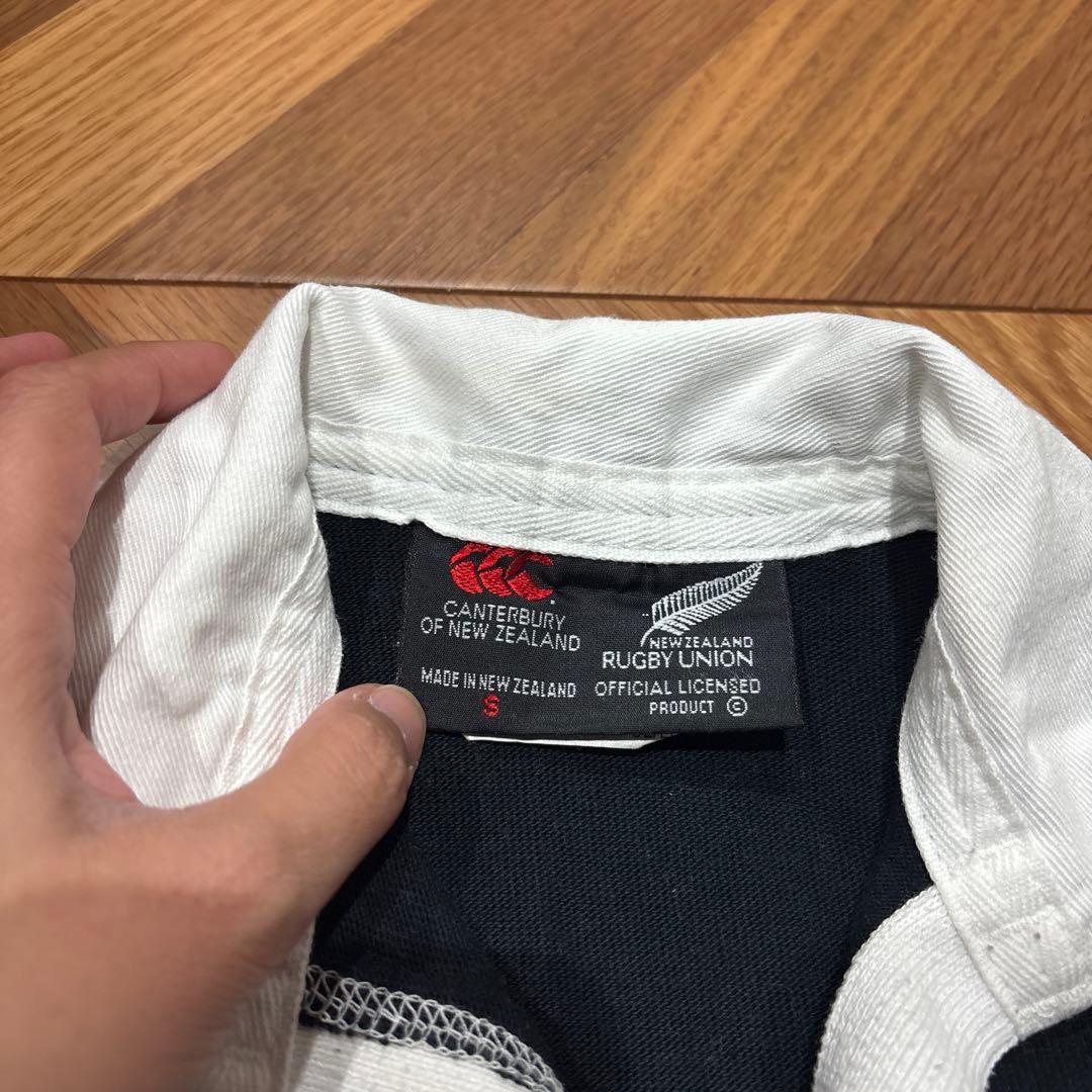 90s CANTERBURY ラガーシャツ ニュージーランド製 オールブラックス