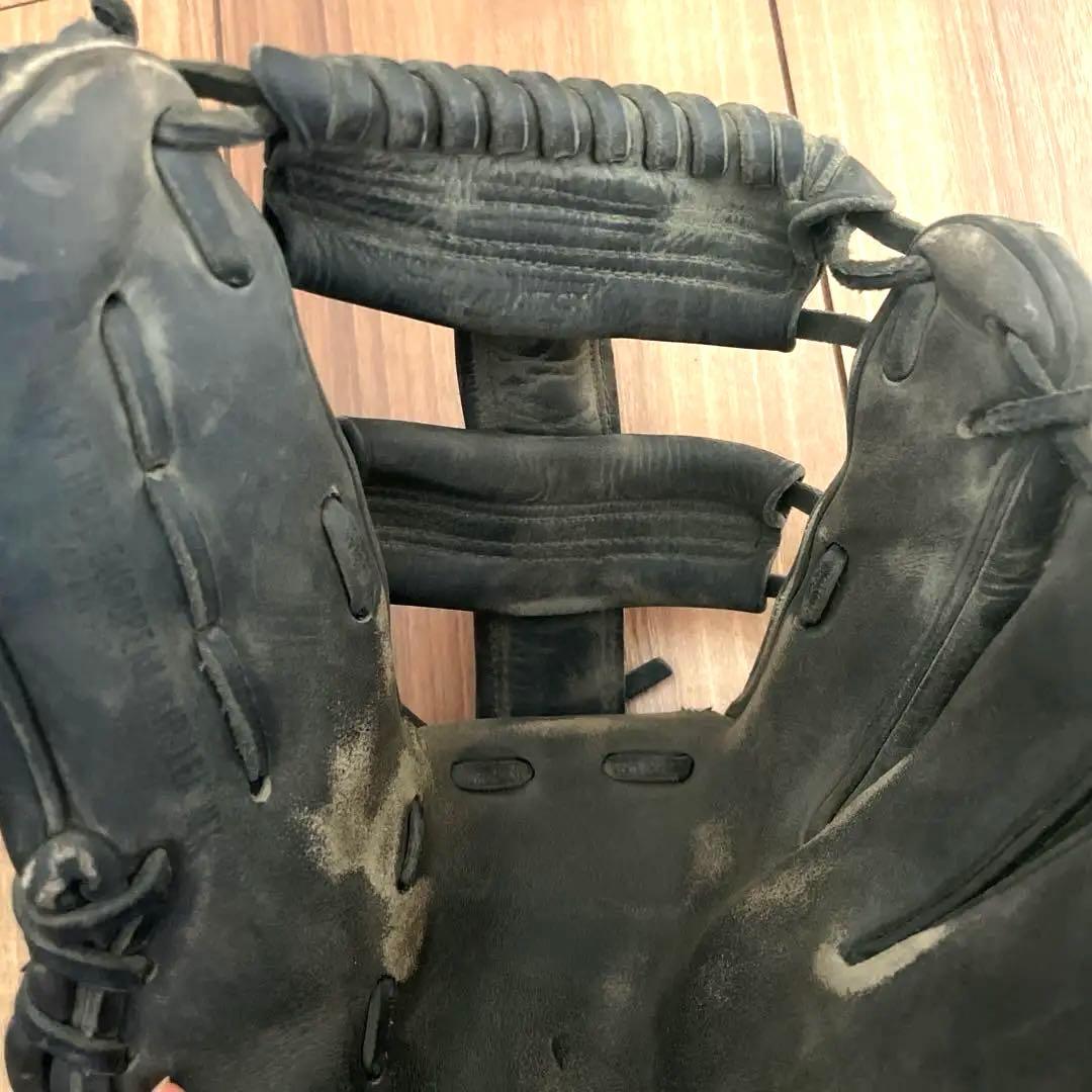 値下げ中！ミズノ⭐︎硬式野球グローブ 黒 使用感あり