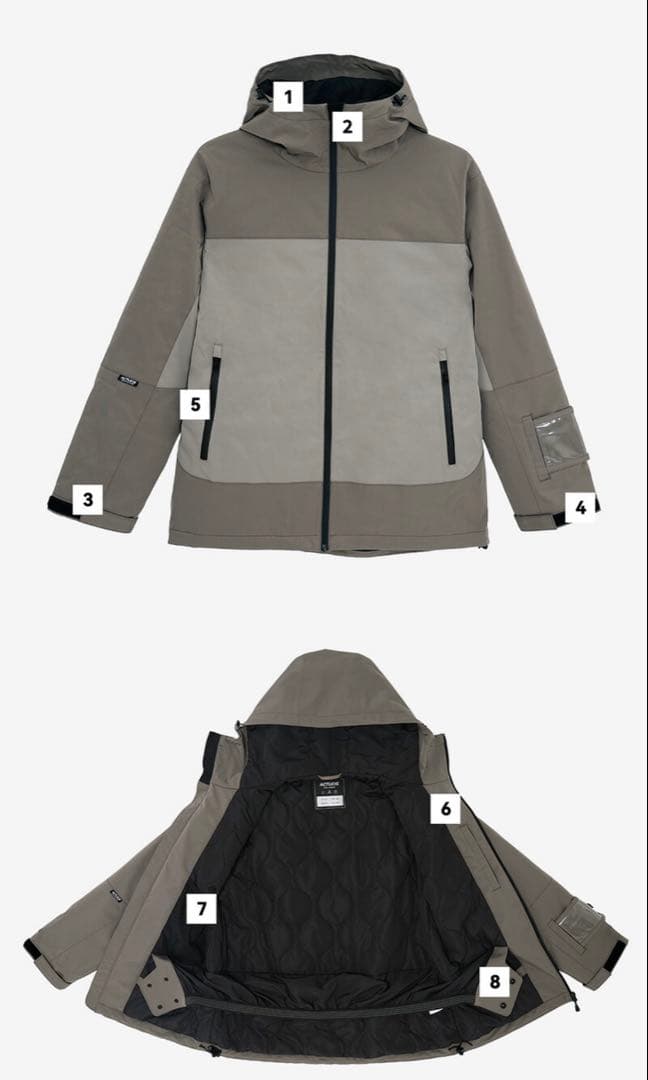 Actleis アクレイス メンズ　スノーウェア 上下セット S