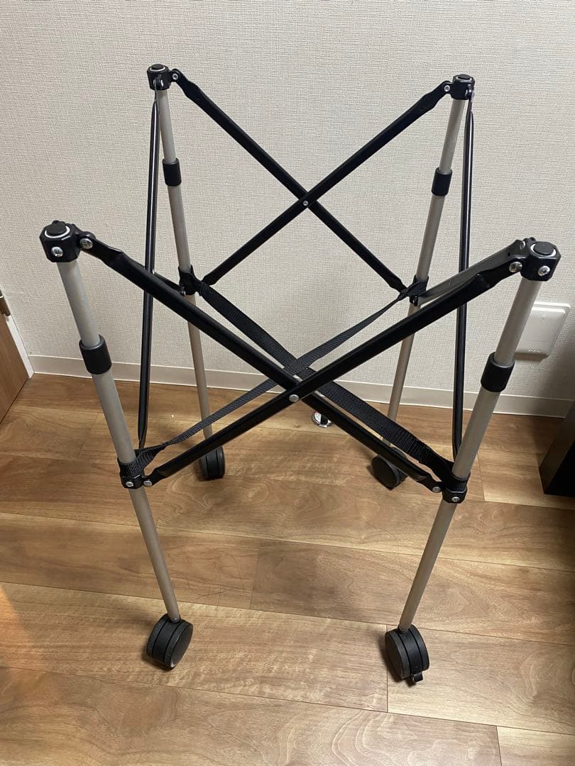 【美品】折りたたみ式 テニスボールバスケット キャスター付き カート 120球