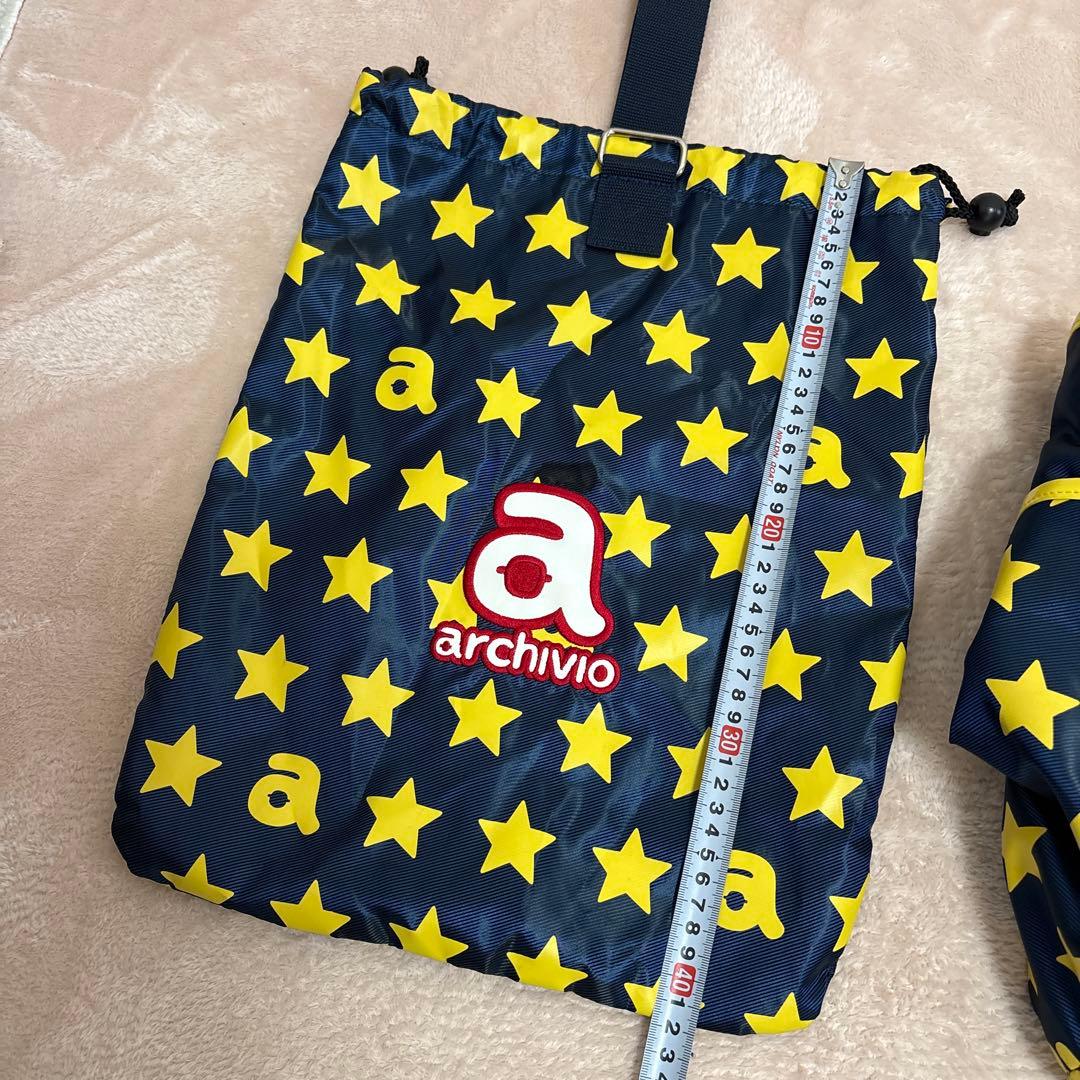 archivio 星柄トートバッグ・巾着バッグセット