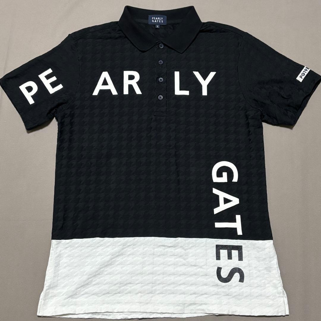 パーリーゲイツPEARLY GATES ロゴプリント千鳥柄 6