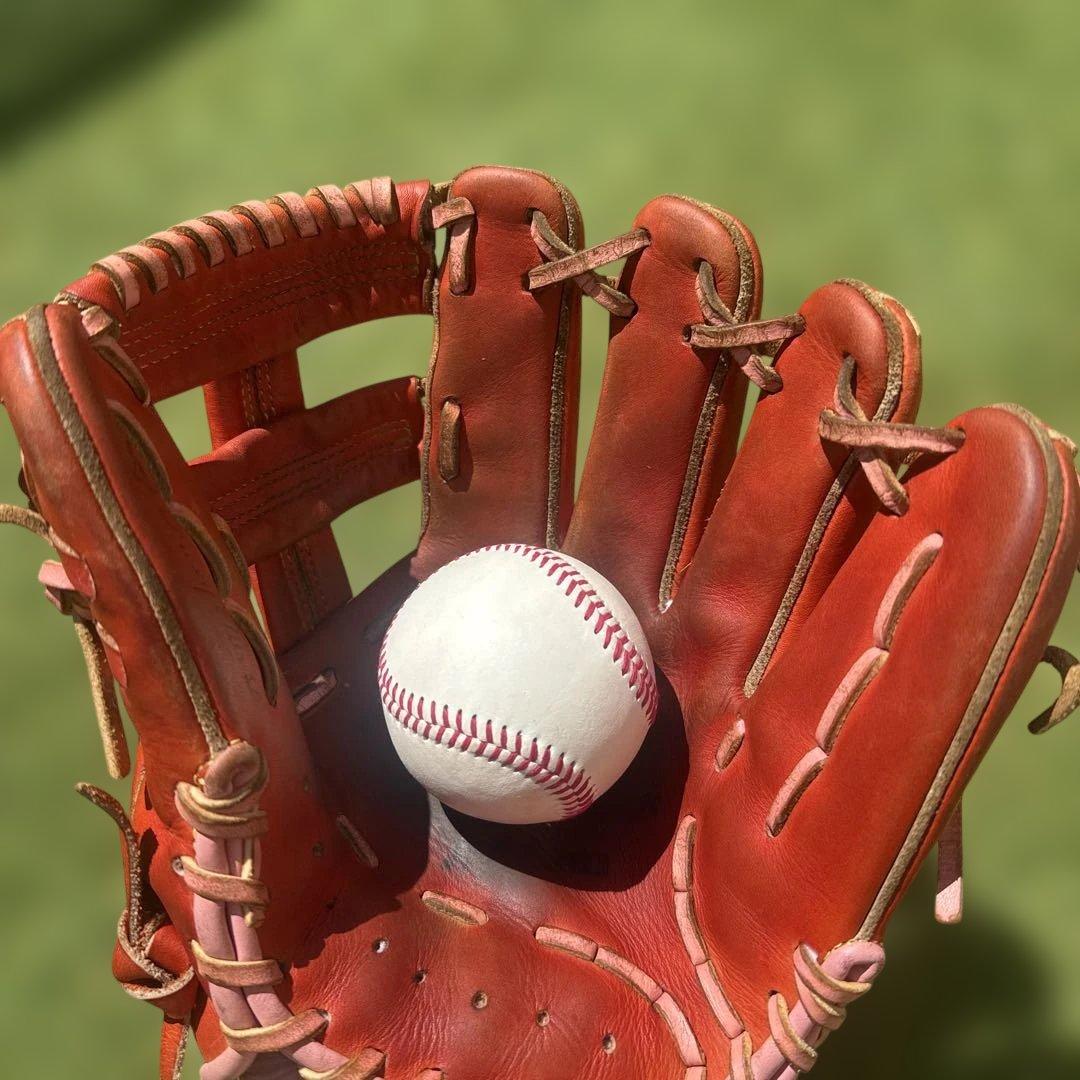 Mizuno 軟式グローブ オレンジ