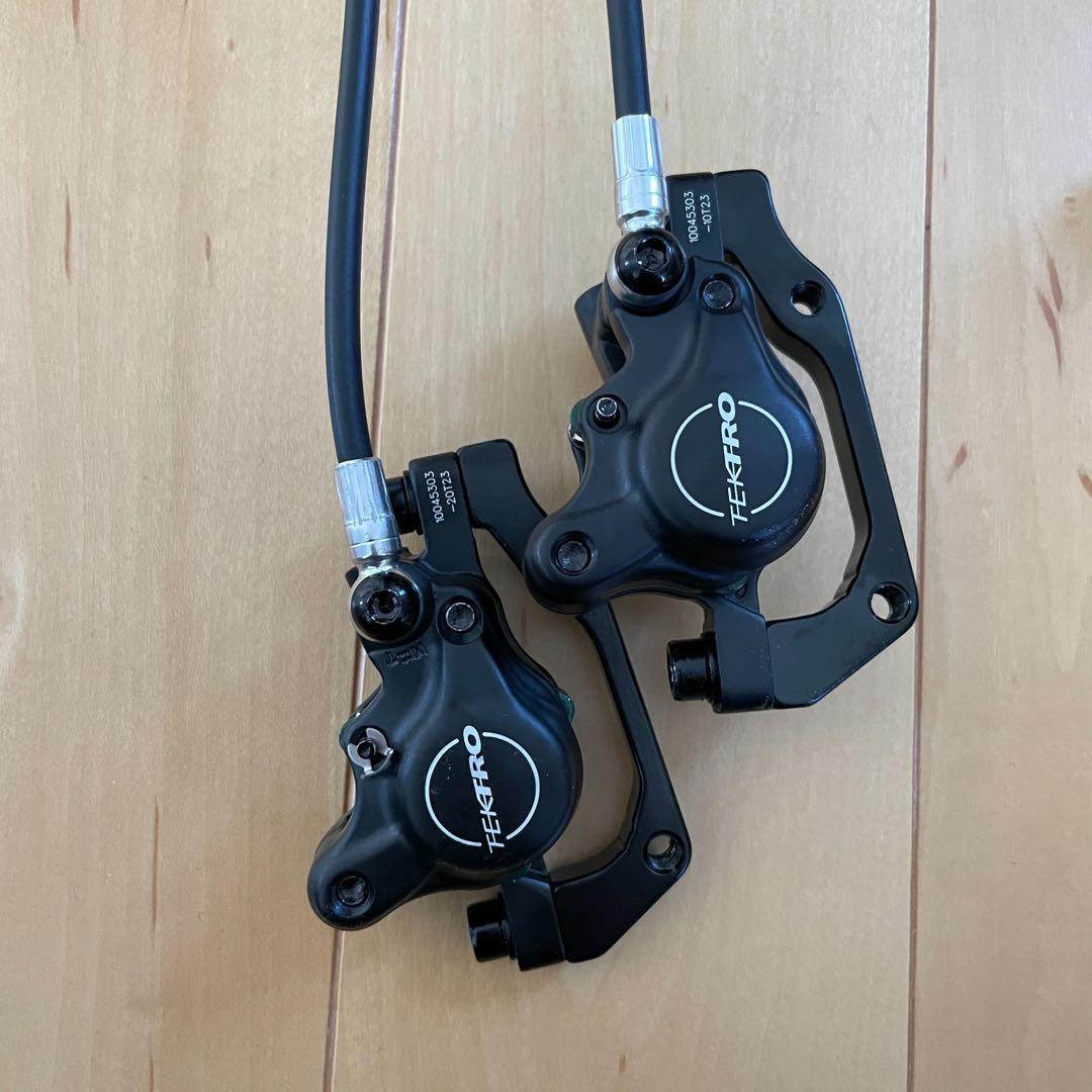 ［美品］TEKTRO テクトロ 油圧ディスクブレーキ 前後セット