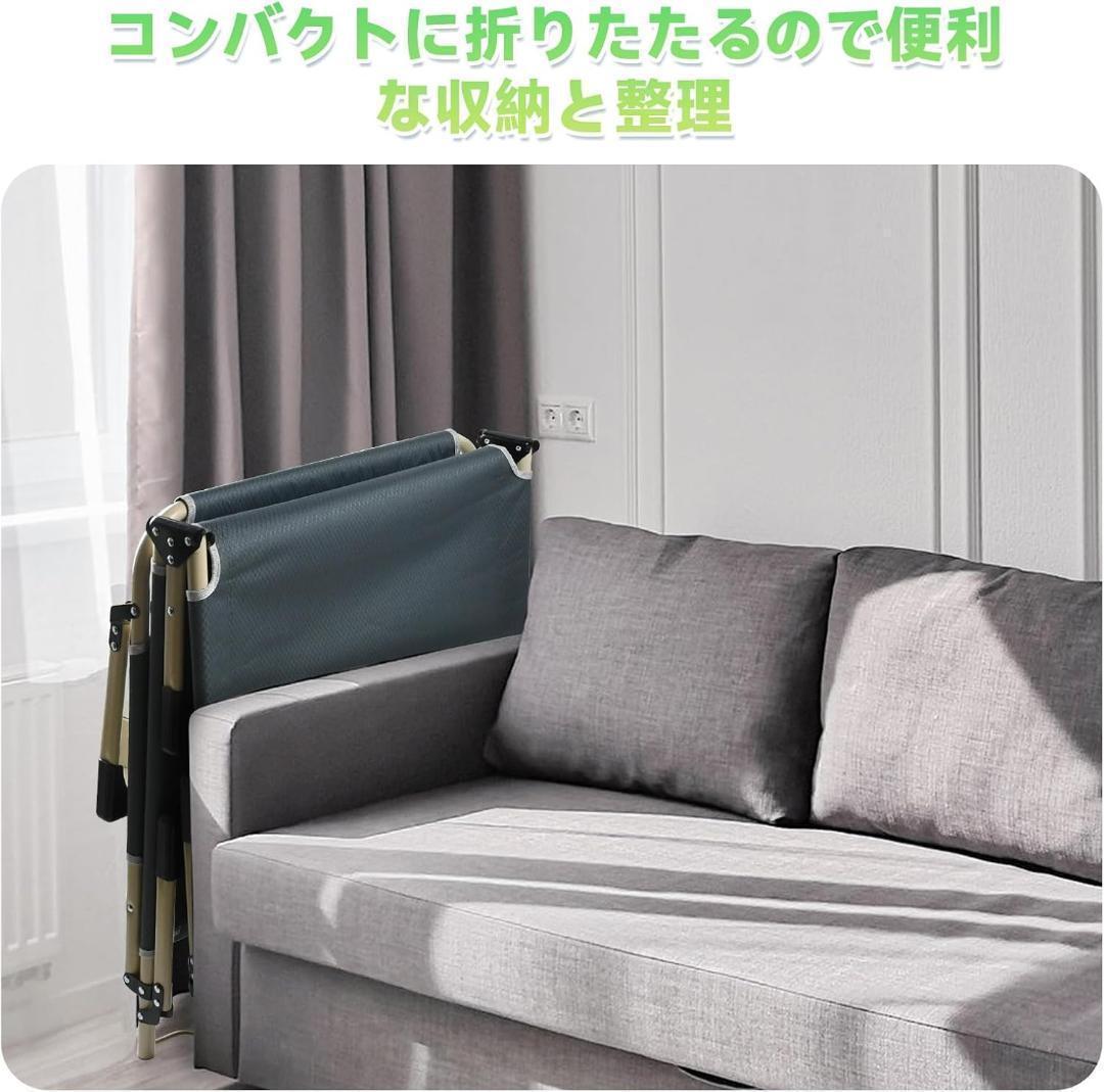 折りたたみベッド アウトドア 組立不要 耐荷重150kg 枕付き