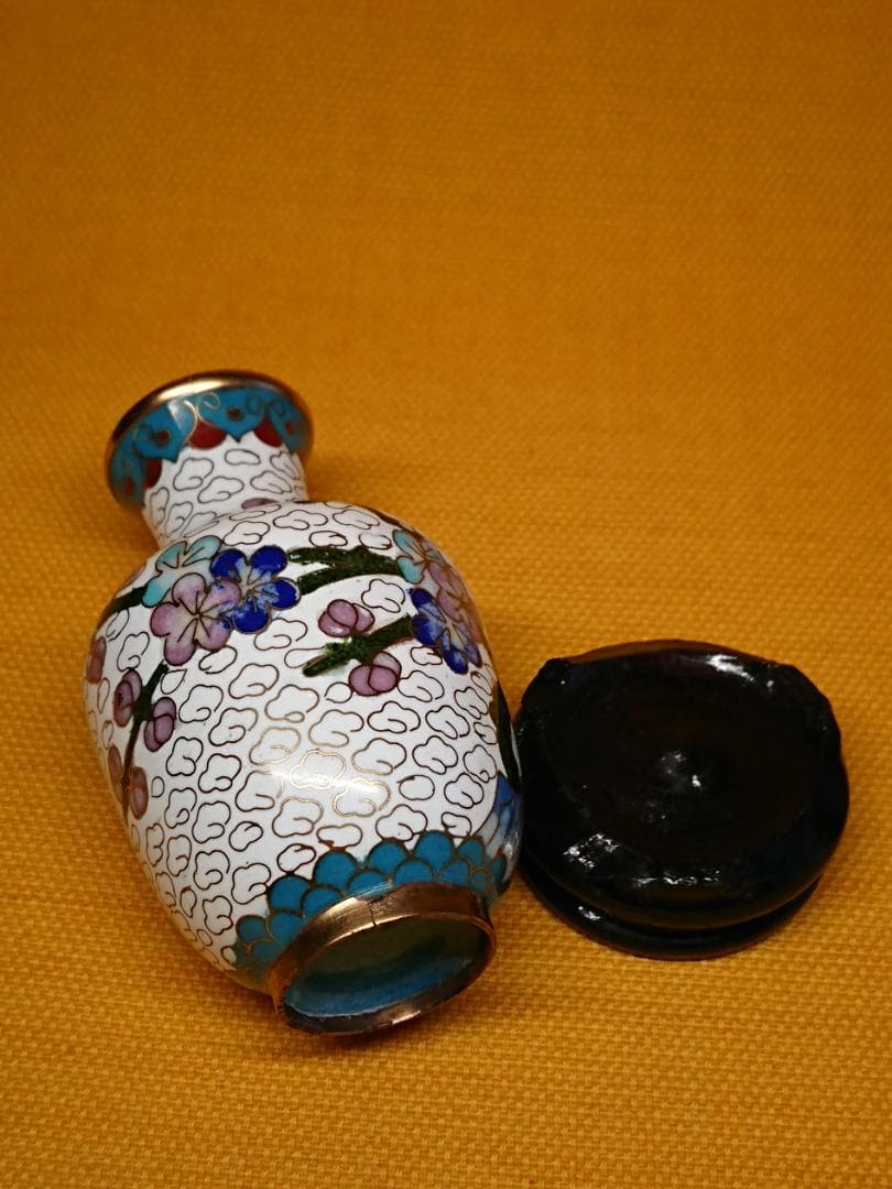 【美品】花瓶　七宝　骨董　古玩　置物　インテリア　工芸品　美術品　A3402