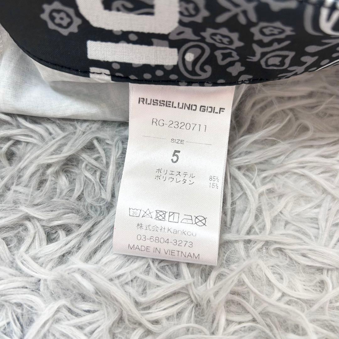 新品　ラッセルノ　セットアップ　ハーフジップ　ポロシャツ　ハーフパンツ　バンダナ