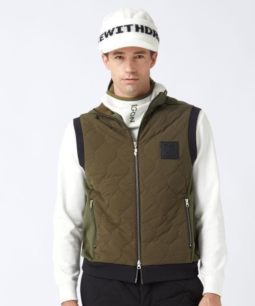新品☆ダンスウィズドラゴン ドライ&フリーモーションキルト ベスト☆カーキ☆XL