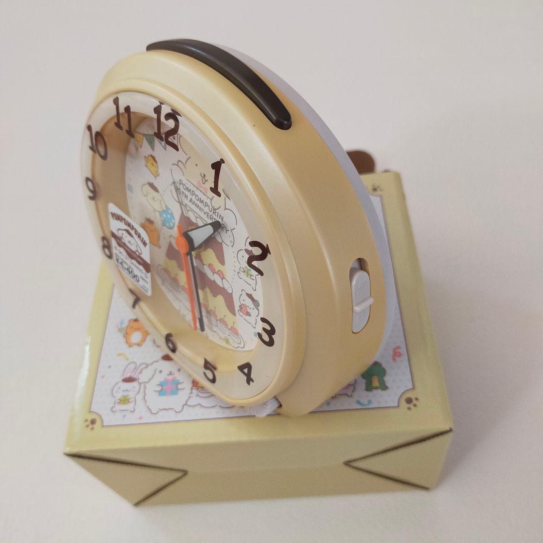 【廃盤品 新品】サンリオ ポムポムプリン 25周年記念 目覚まし時計