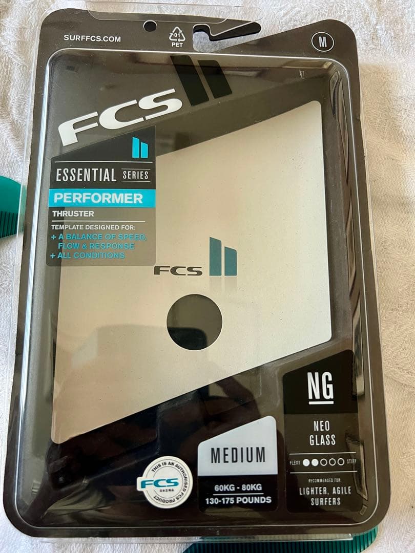 【美品】FCS2 フィン パフォーマー PERFORMER M ネオグラス