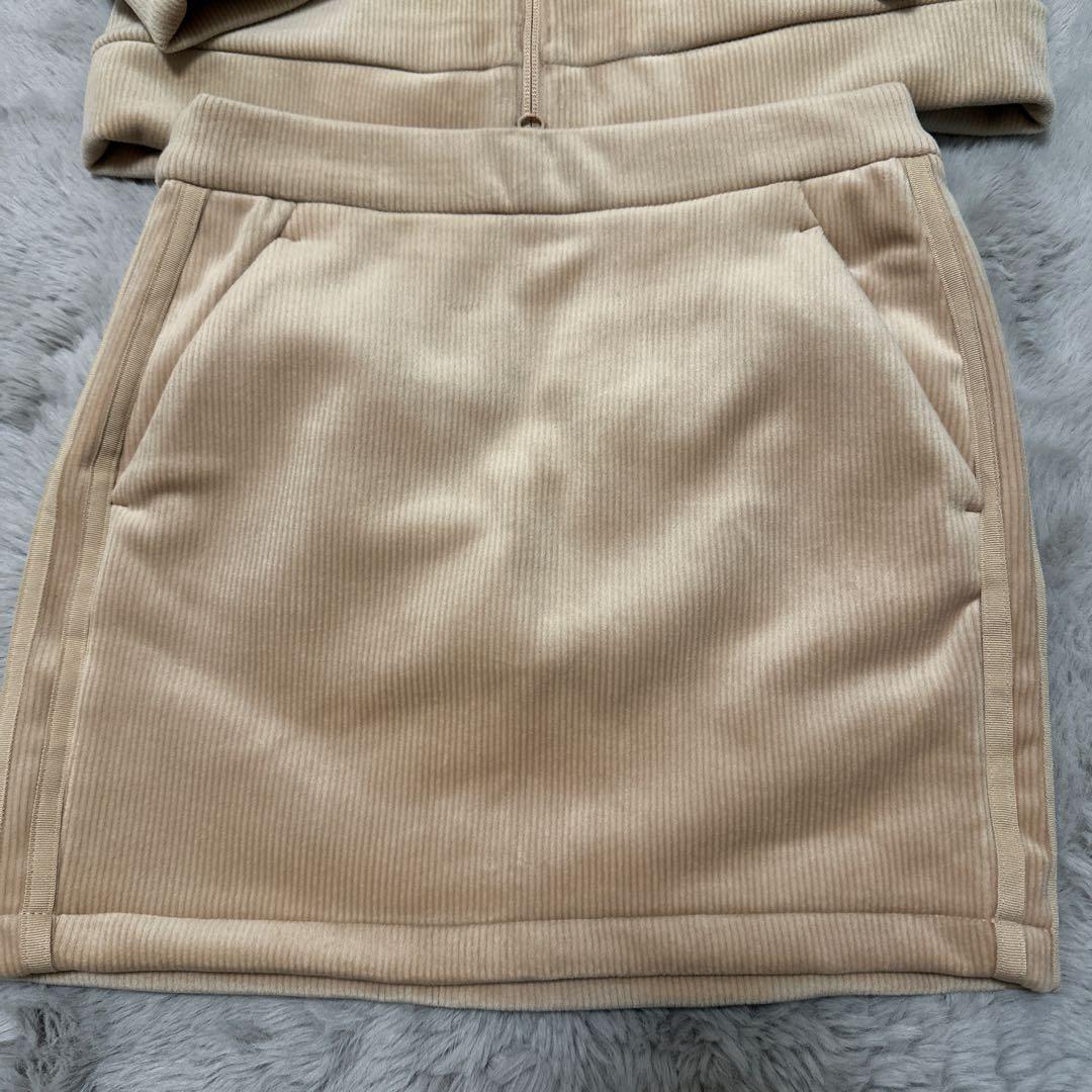 adidas ベージュ コーデュロイ セット