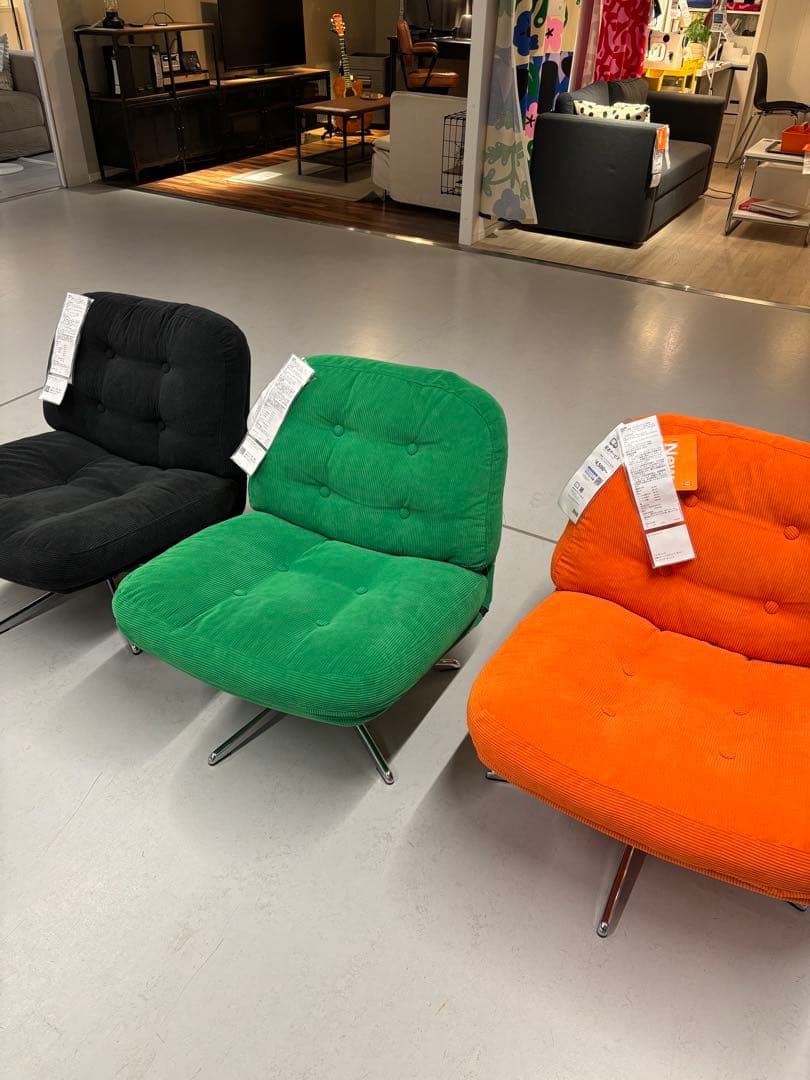 新品※未開封 イケア ディヴリンゲ 1人掛けソファ回転パーソナルチェア