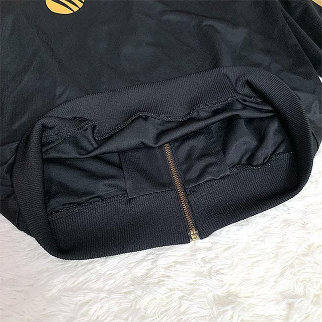 黒金ビッグロゴ✨希少 adidas ジャージセットアップ M Y2K