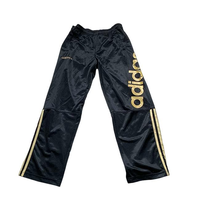 黒金ビッグロゴ✨希少 adidas ジャージセットアップ M Y2K