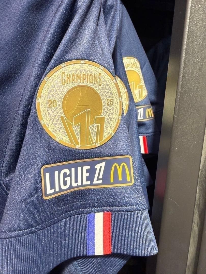 PSG　パリサンジェルマン公式ストア購入　リーグアン仕様パッチ背番号入　デンベレ
