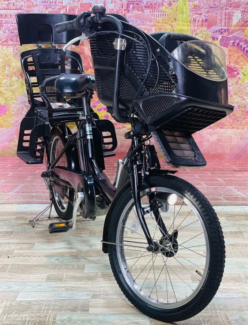 K1837 電動自転車ヤマハ子供乗せ 20インチ 8.9Ah ブラック