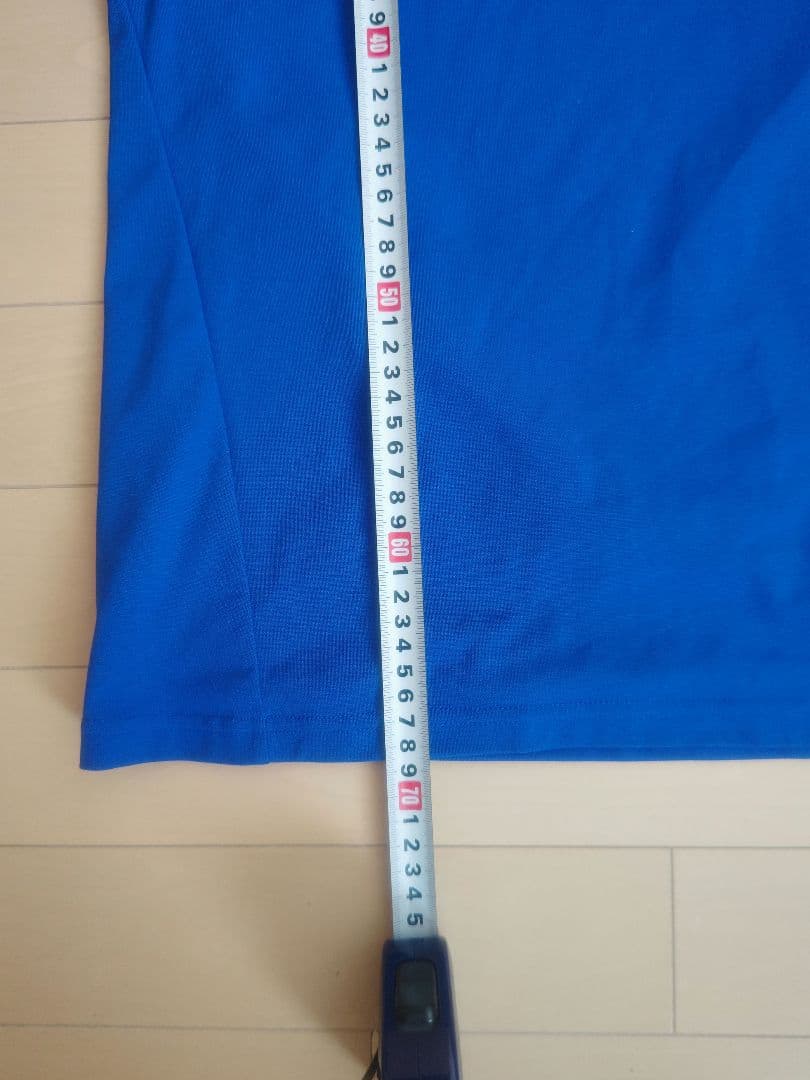DESCENTE GOLF デサントゴルフ モックシャツ ブルー 青 L