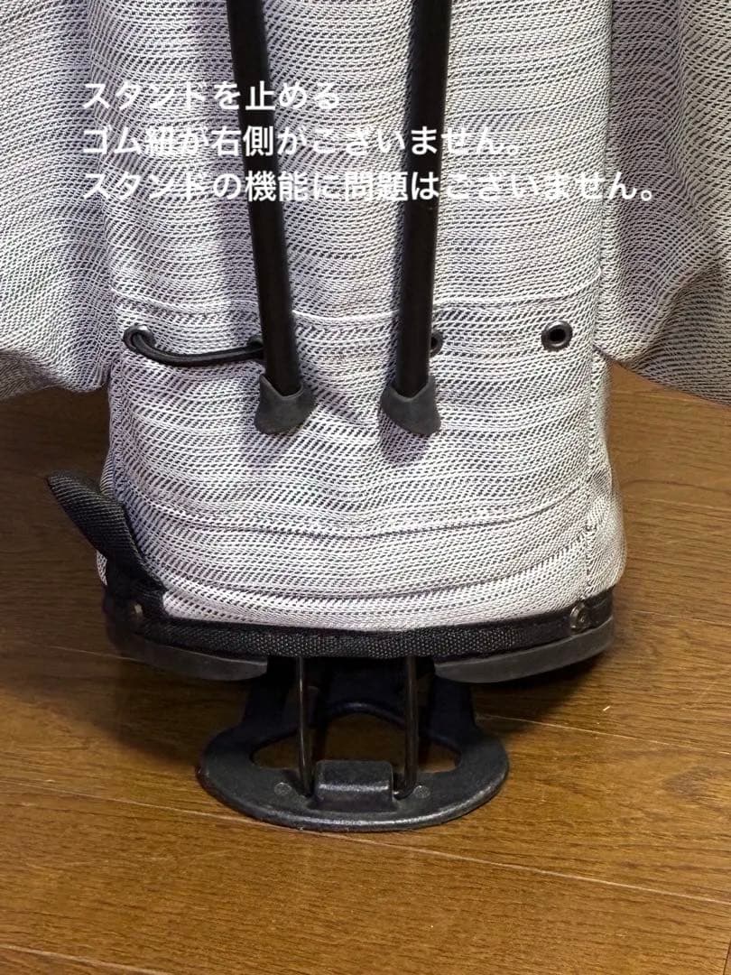 Jones キャディバッグ　ジョーンズ　ライトグレー×ピンク　トゥルーパー