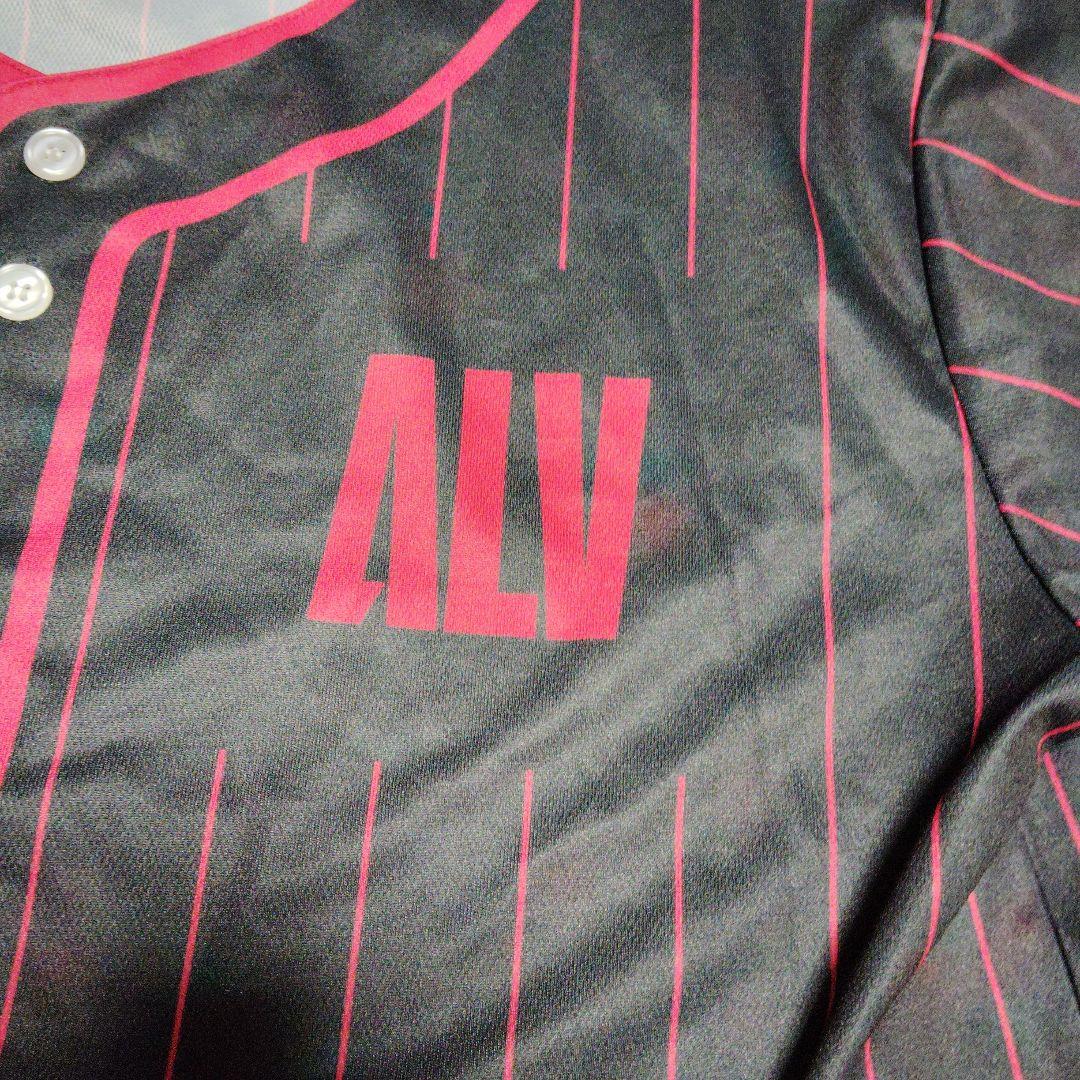 アルバルク東京 ベースボールシャツ　ストライプデザイン　LLサイズ