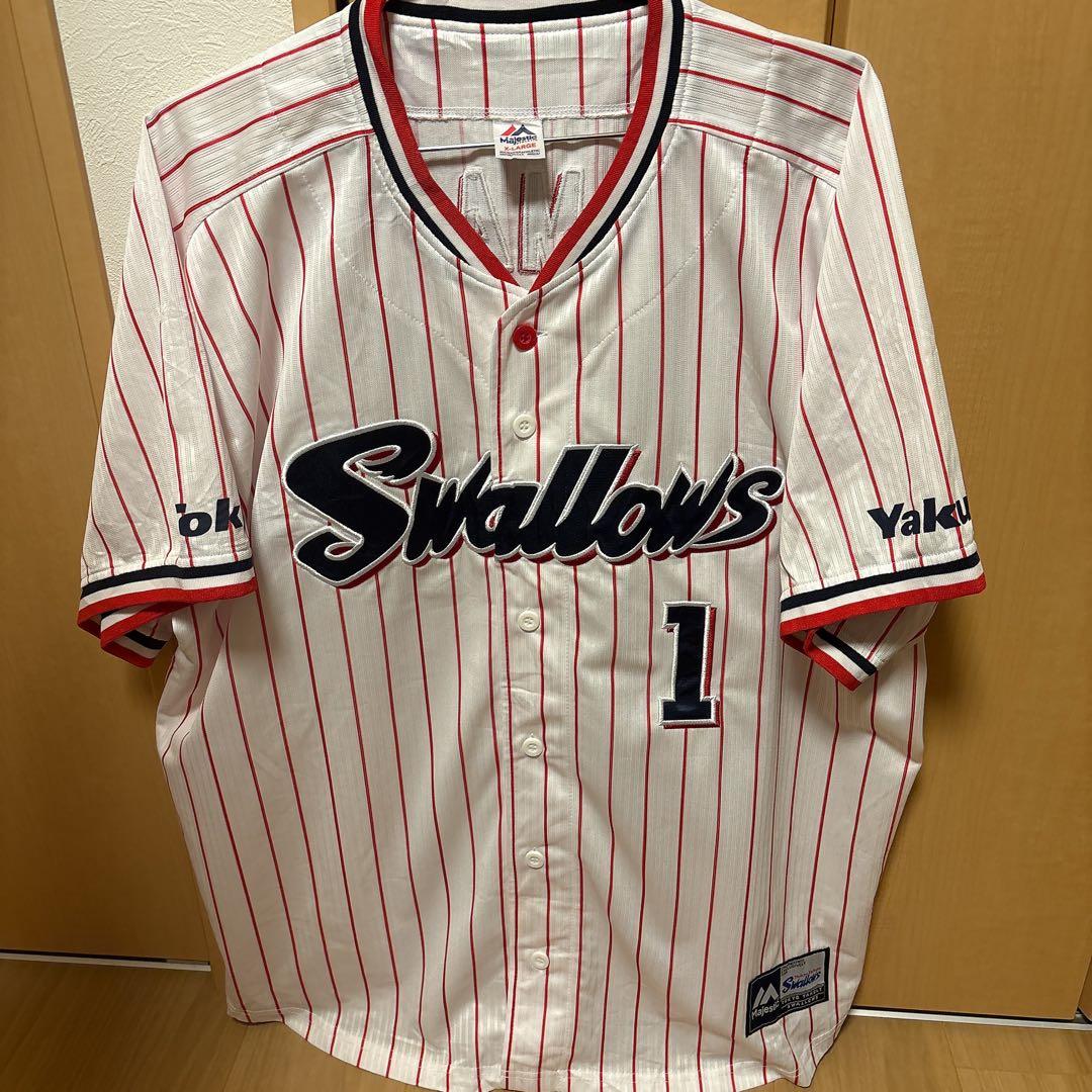 東京ヤクルトスワローズ　山田哲人　ハイクオリティユニフォーム（ホーム）XL