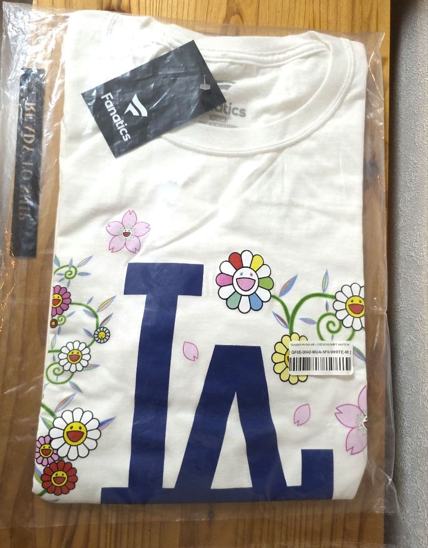 【新品・M】ドジャース×村上隆 限定コラボTシャツ ホワイト