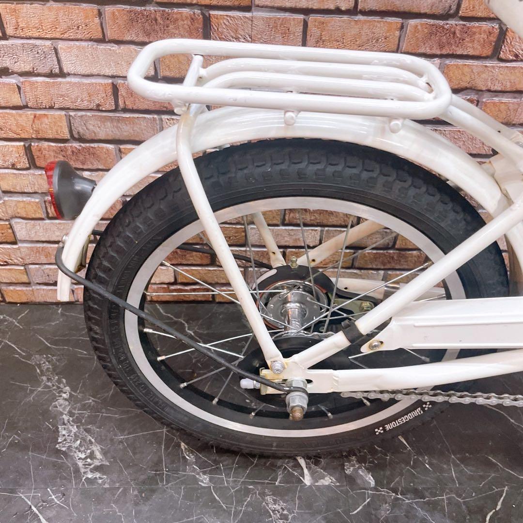 【16】子供用自転車子供車 ブリヂストン bikke ビッケ ホワイト