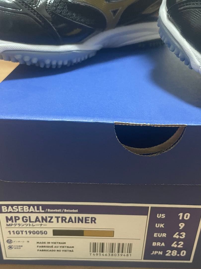 シューズ Mizuno MP GLANZ TRAINER US10