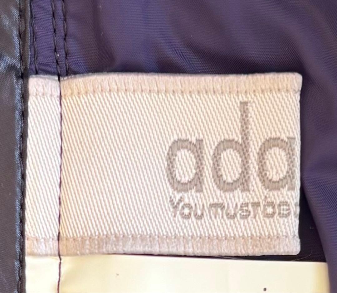 美品　アダバット　ゴルフ　ダウン　半袖　ベスト　ゴルフウェア　ロゴ　軽量　M
