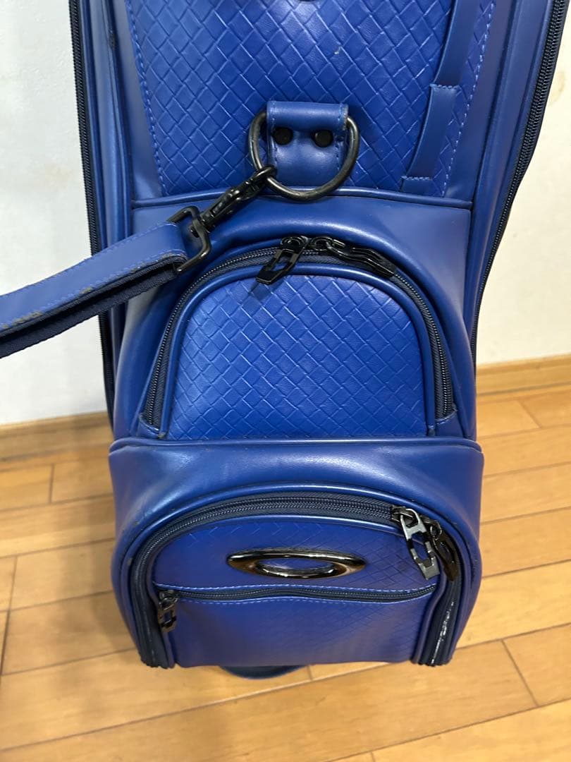 OAKLEY 青 キャディバッグ 合成皮革