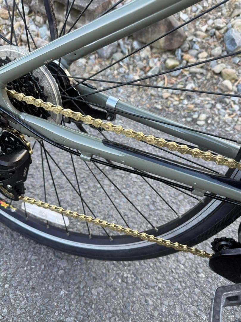 電動アシスト自転車 オリーブグリーン