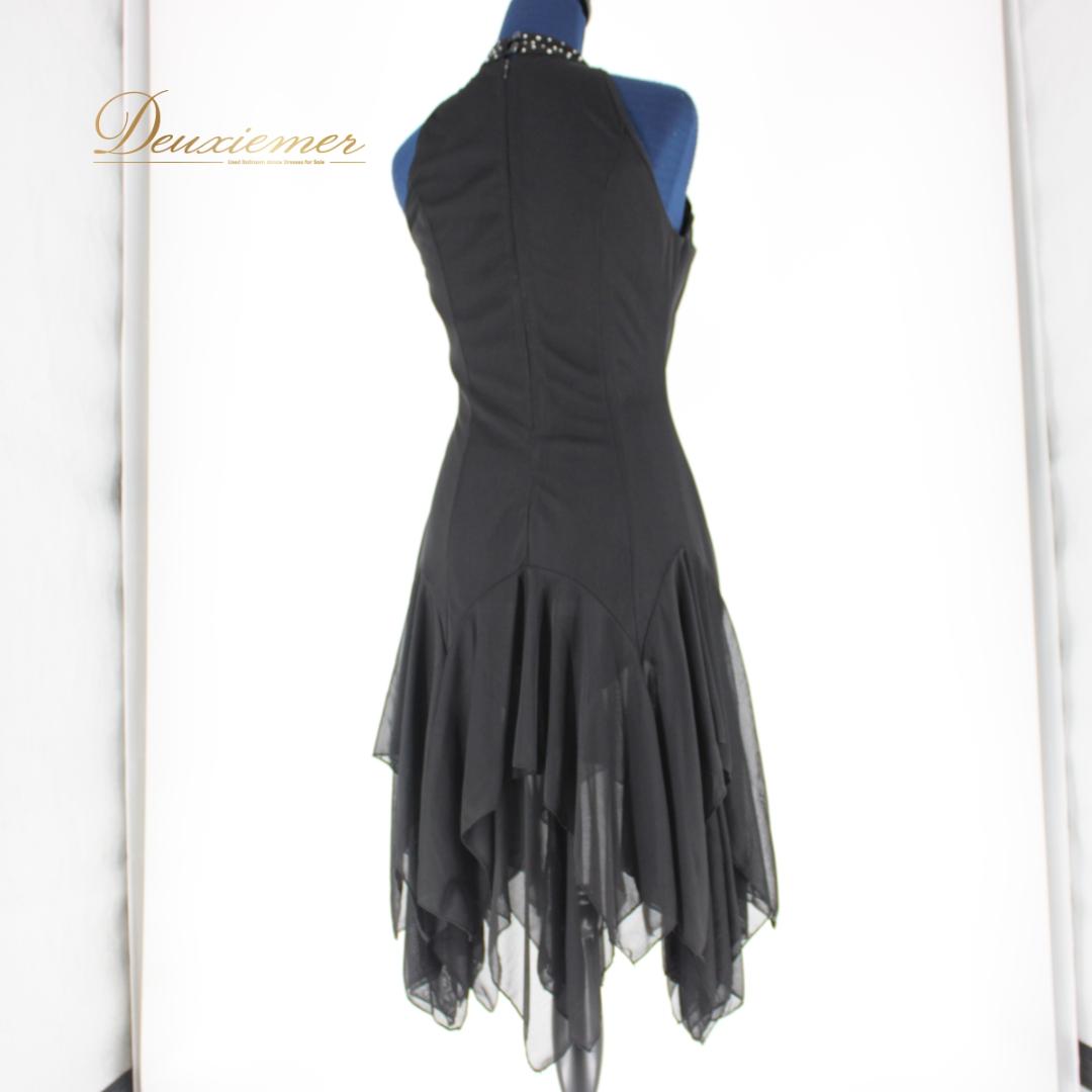 【美品 社交ダンス衣装】ドレス ワンピース prima boutique 黒
