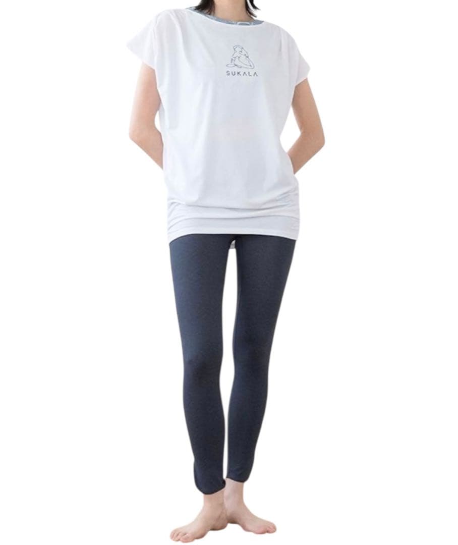 ❤️ 2025 限定 SUKALA スカーラ プリントドレープ Tシャツ ラバ M